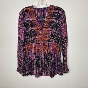 Nanette Lepore Silk Snakeskin Blouse